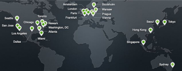 CloudFlare Data Centre Locations