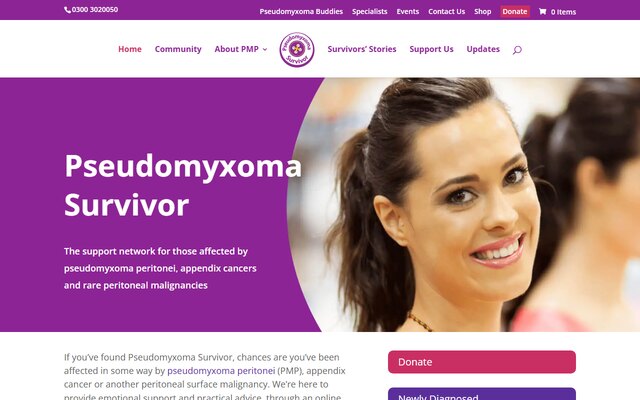 Pseudomyxoma Survivor website