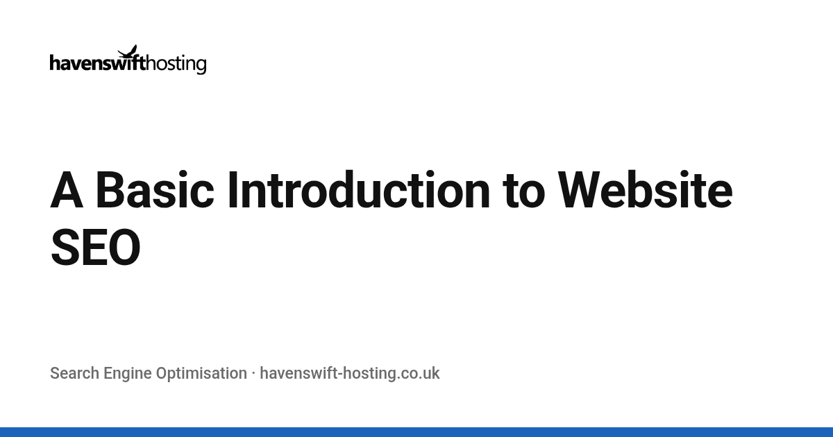 A Basic Introduction to Website SEO